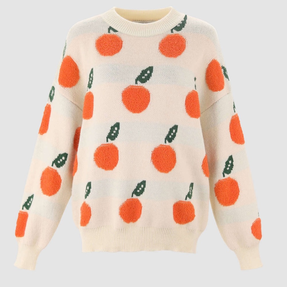 Graphic Orange Sweater